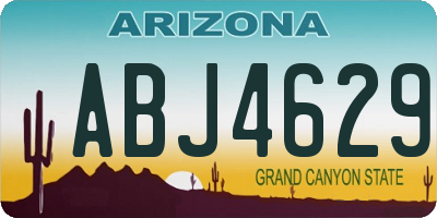 AZ license plate ABJ4629