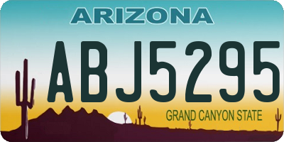 AZ license plate ABJ5295