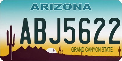 AZ license plate ABJ5622