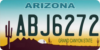 AZ license plate ABJ6272