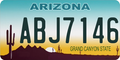 AZ license plate ABJ7146