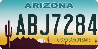 AZ license plate ABJ7284