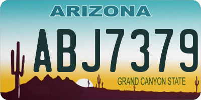 AZ license plate ABJ7379