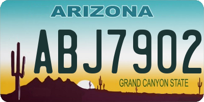 AZ license plate ABJ7902