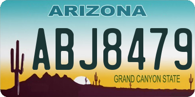 AZ license plate ABJ8479