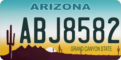 AZ license plate ABJ8582