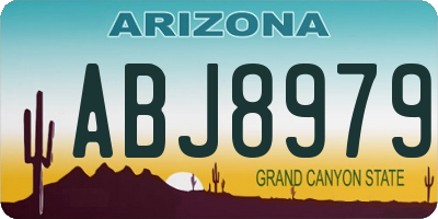 AZ license plate ABJ8979