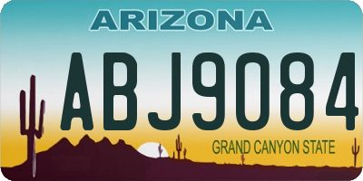AZ license plate ABJ9084