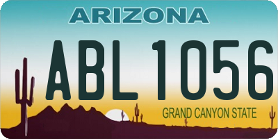 AZ license plate ABL1056