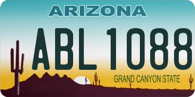 AZ license plate ABL1088