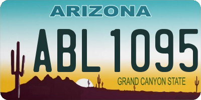 AZ license plate ABL1095