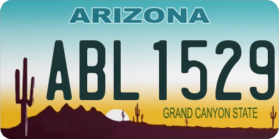 AZ license plate ABL1529