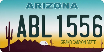 AZ license plate ABL1556