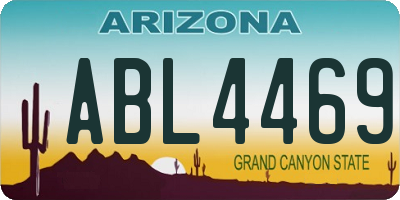 AZ license plate ABL4469
