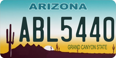 AZ license plate ABL5440
