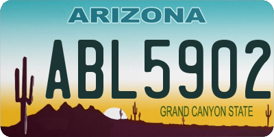 AZ license plate ABL5902