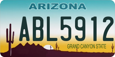 AZ license plate ABL5912