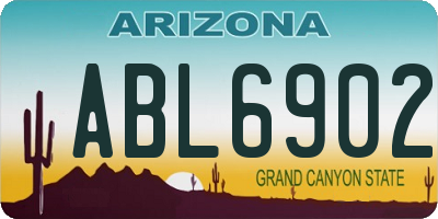 AZ license plate ABL6902