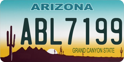 AZ license plate ABL7199