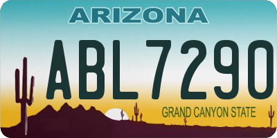 AZ license plate ABL7290