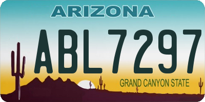 AZ license plate ABL7297