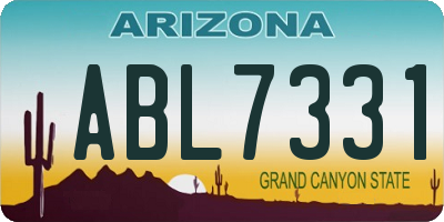 AZ license plate ABL7331
