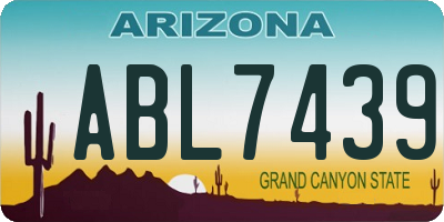 AZ license plate ABL7439