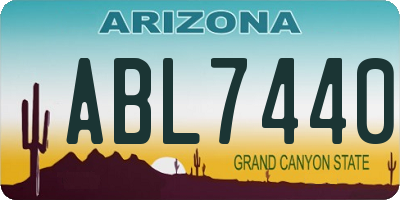 AZ license plate ABL7440
