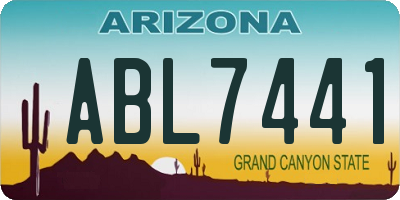 AZ license plate ABL7441