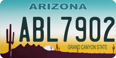 AZ license plate ABL7902