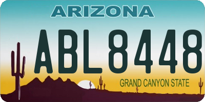 AZ license plate ABL8448