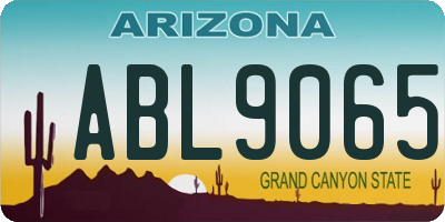 AZ license plate ABL9065
