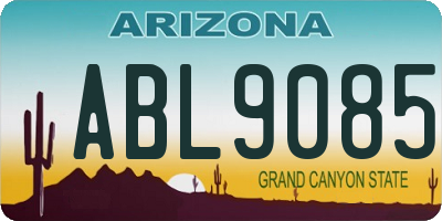 AZ license plate ABL9085