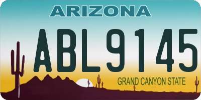 AZ license plate ABL9145