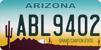 AZ license plate ABL9402