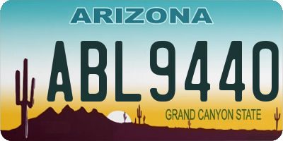 AZ license plate ABL9440