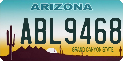 AZ license plate ABL9468