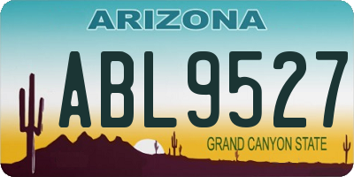 AZ license plate ABL9527
