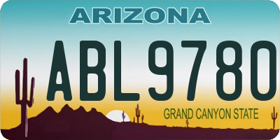 AZ license plate ABL9780