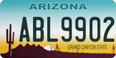 AZ license plate ABL9902