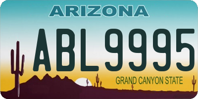 AZ license plate ABL9995
