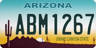 AZ license plate ABM1267