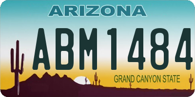 AZ license plate ABM1484