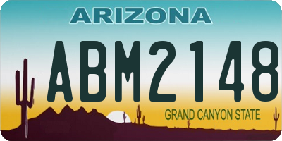 AZ license plate ABM2148