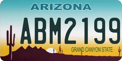 AZ license plate ABM2199