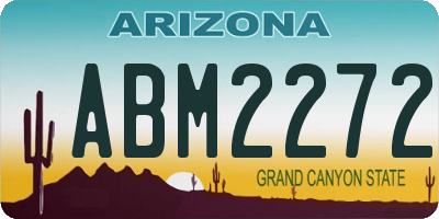 AZ license plate ABM2272