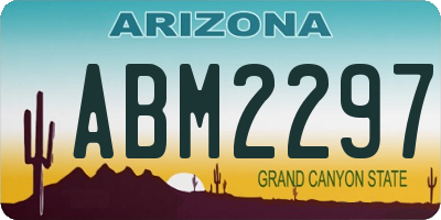 AZ license plate ABM2297