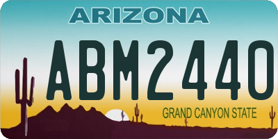 AZ license plate ABM2440