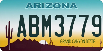 AZ license plate ABM3779