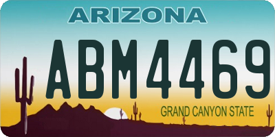 AZ license plate ABM4469